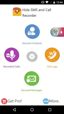 Hide SMS and Call Recorder android App screenshot 4